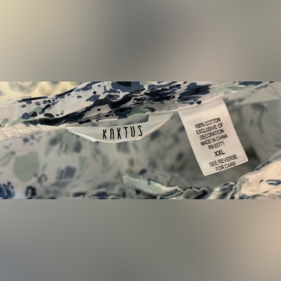 Kaktus Mulitcolored button down dress, women’s size xxl - Picture 5 of 7